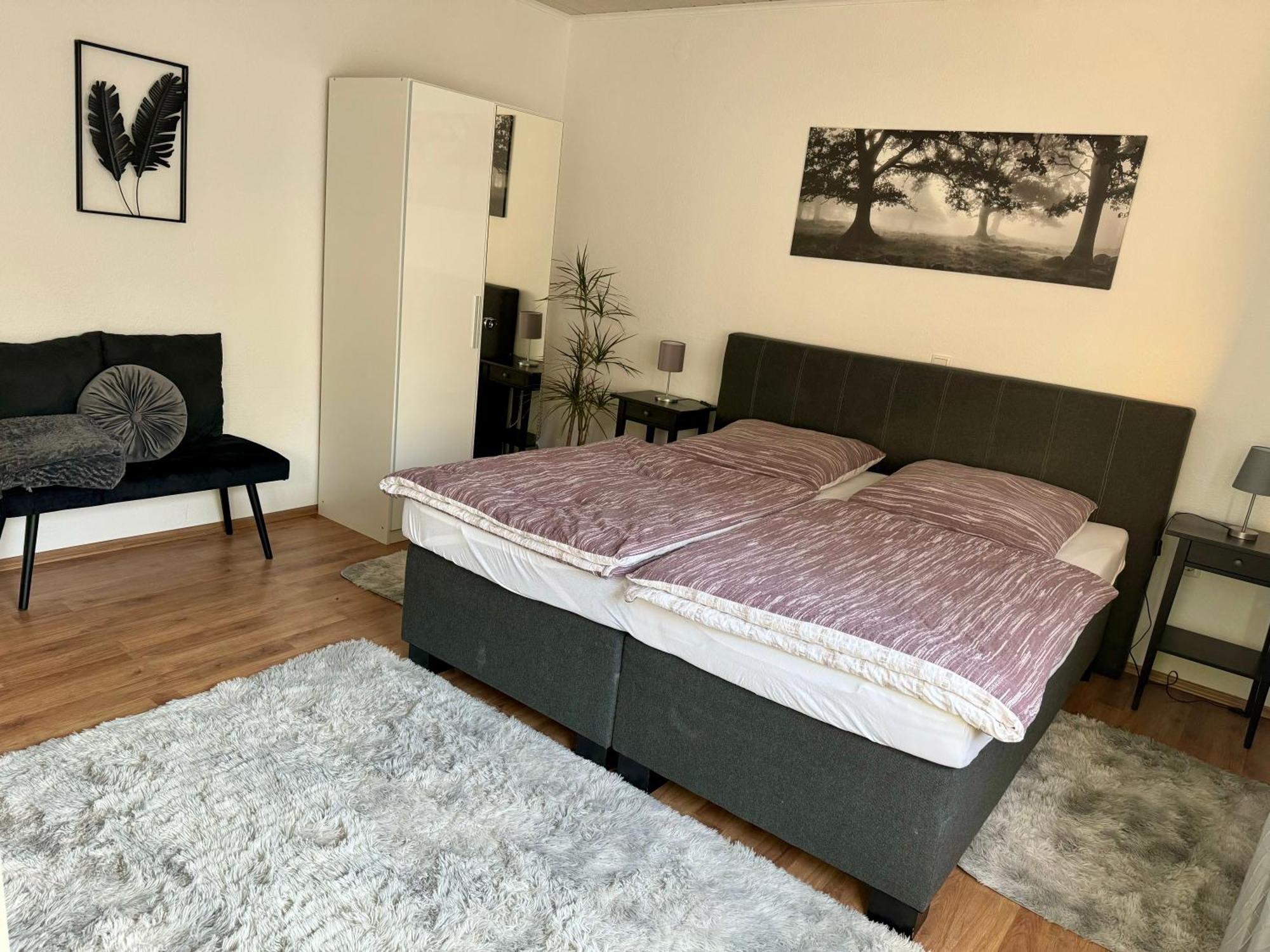 Kurstadt Apt Moderne 2Zkb Balkon-Pkw- Stellplatz Check-In 7-24 H บัดเนาไฮม์ ภายนอก รูปภาพ